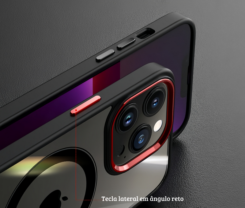 Case Luxury HD para iPhone 11 12 13 14 Magnética Magsafe