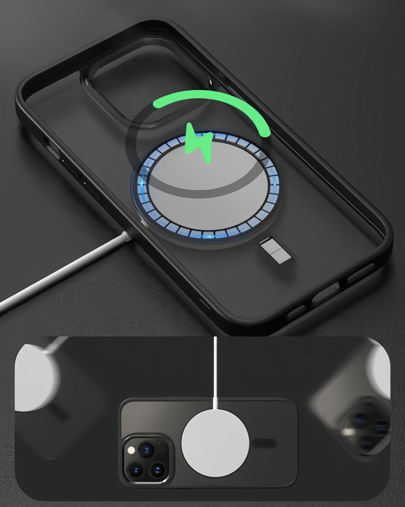 Case Luxury HD para iPhone 11 12 13 14 Magnética Magsafe