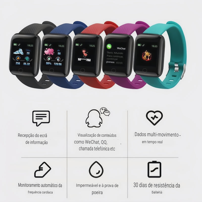 Smart Watch 116Plus Masculino e Feminino