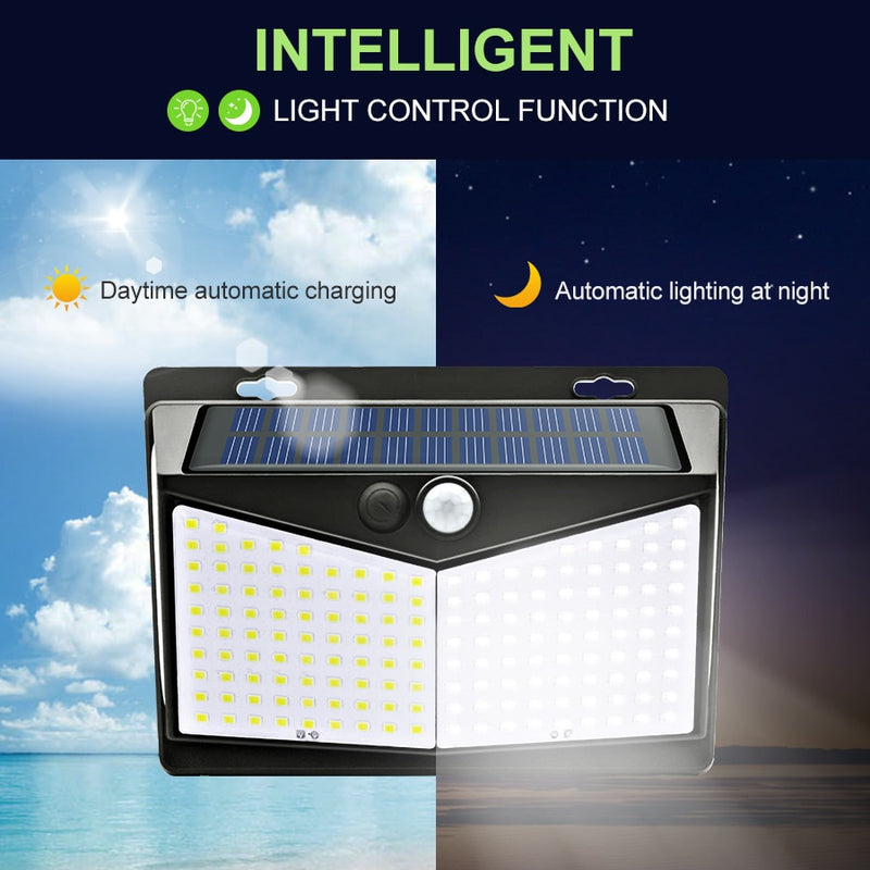 Luz solar LED 100/138/208/468/LEDs