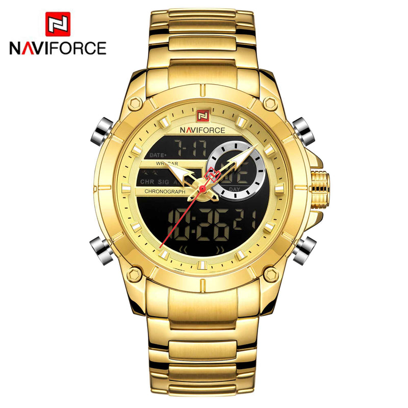 Relógio Esportivo Masculino Original NAVIFORCE -Militar Luxo