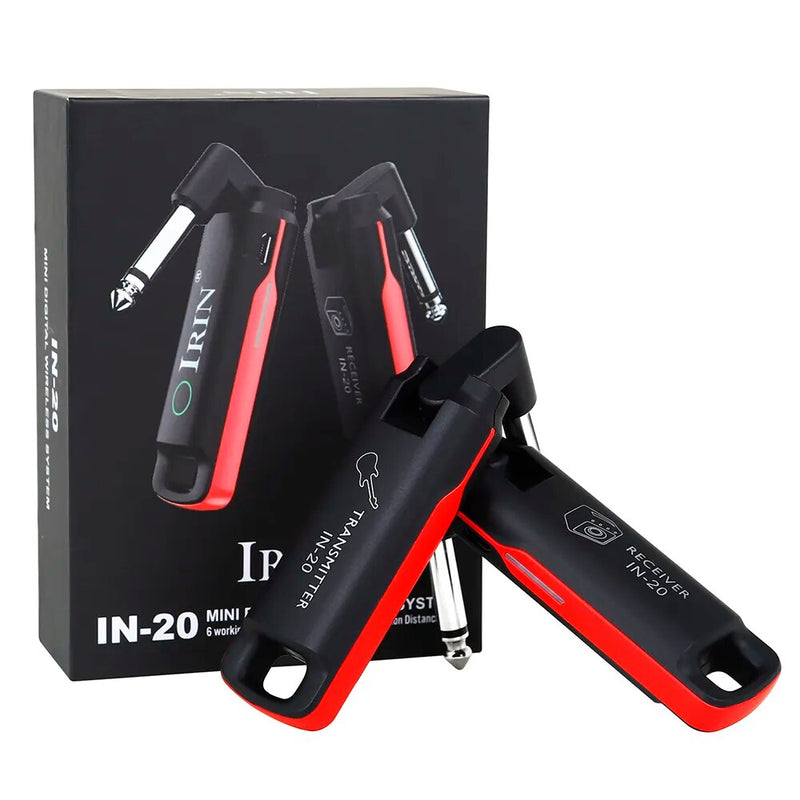 IRIN Wireless Guitar System Built-in Rechargeable 99 Channels Wireless Guitar Transmitter Receiver for Electric Guitar Bass