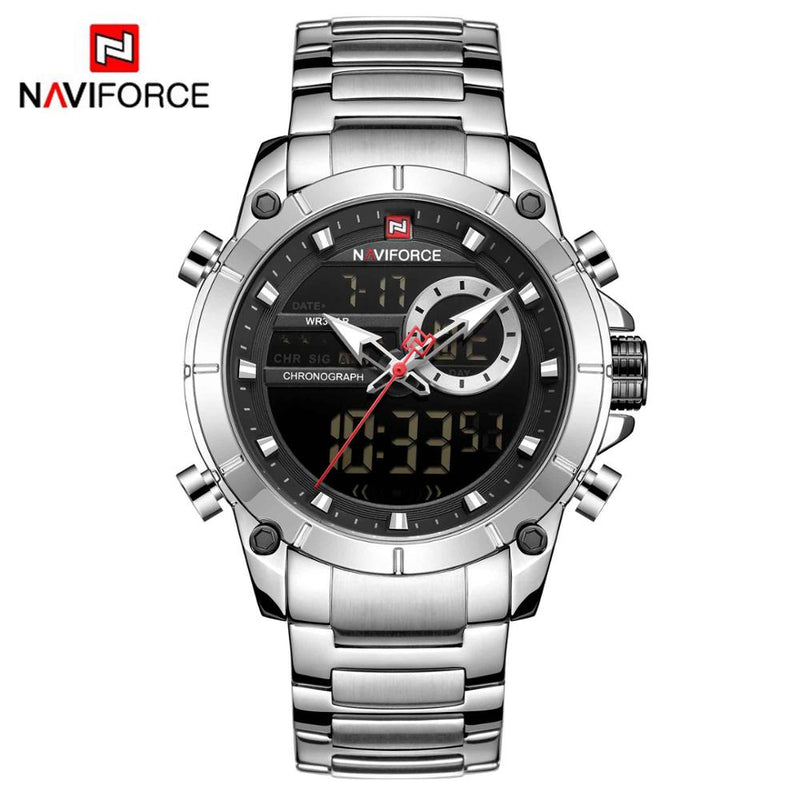 Relógio Esportivo Masculino Original NAVIFORCE -Militar Luxo
