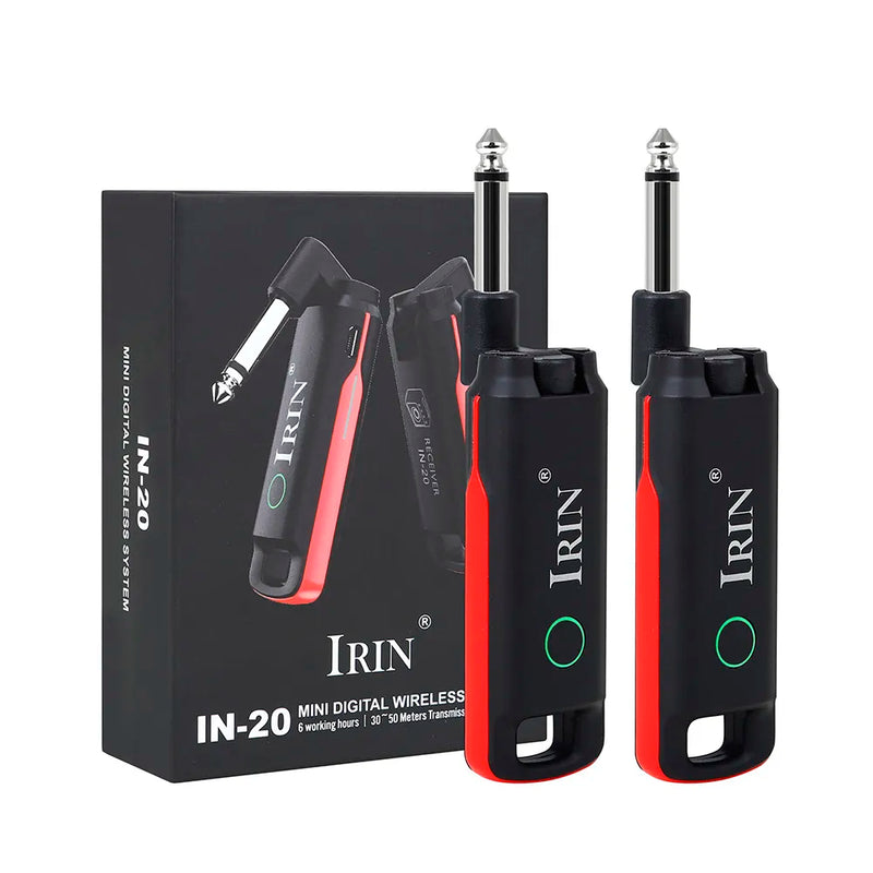 IRIN Wireless Guitar System Built-in Rechargeable 99 Channels Wireless Guitar Transmitter Receiver for Electric Guitar Bass