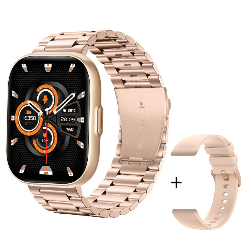Relógio Smartwatch COLMI P68 tela 2.04'' AMOLED 100 Modos de esporte Bateria de 7 Dias