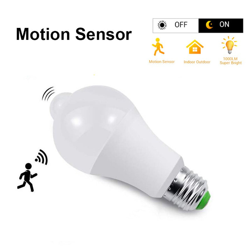 E27 LED Bulb PIR Motion Sensor 110V 220V 12W 15W 18W Dusk Dawn LED Lamp Spotlights Night Light For Home Stair Hallway