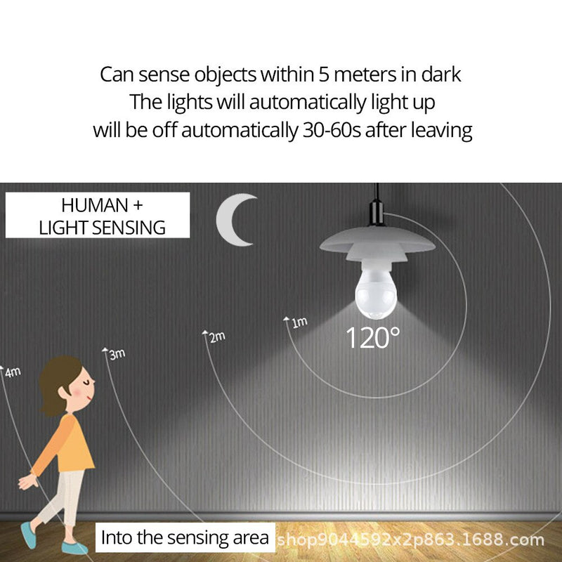 E27 LED Bulb PIR Motion Sensor 110V 220V 12W 15W 18W Dusk Dawn LED Lamp Spotlights Night Light For Home Stair Hallway