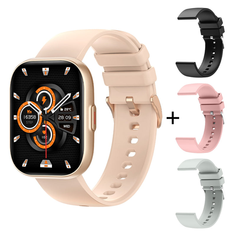 Relógio Smartwatch COLMI P68 tela 2.04'' AMOLED 100 Modos de esporte Bateria de 7 Dias