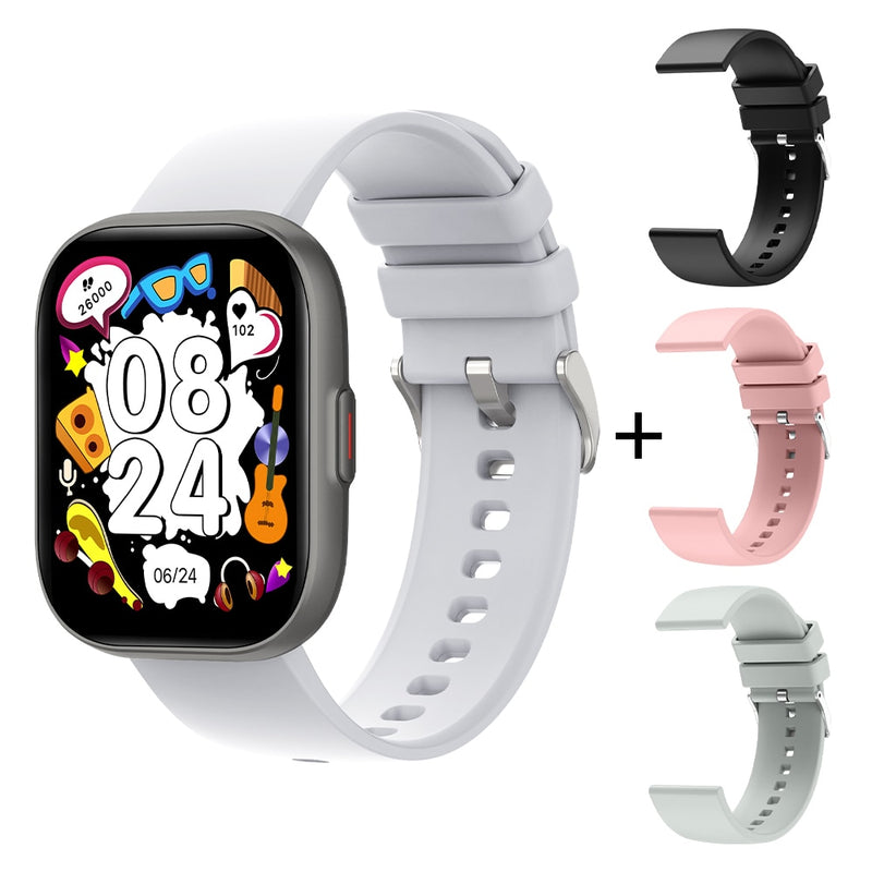 Relógio Smartwatch COLMI P68 tela 2.04'' AMOLED 100 Modos de esporte Bateria de 7 Dias