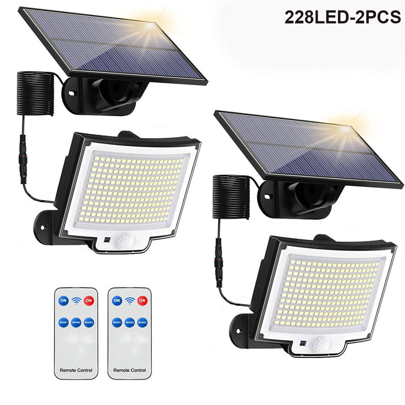 Refletor luz com placa solar