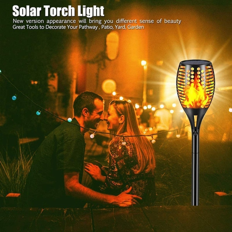 Luz Tocha Solar Aquafire à Prova d'Água IP65