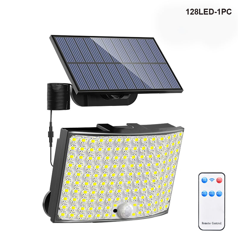 Refletor luz com placa solar