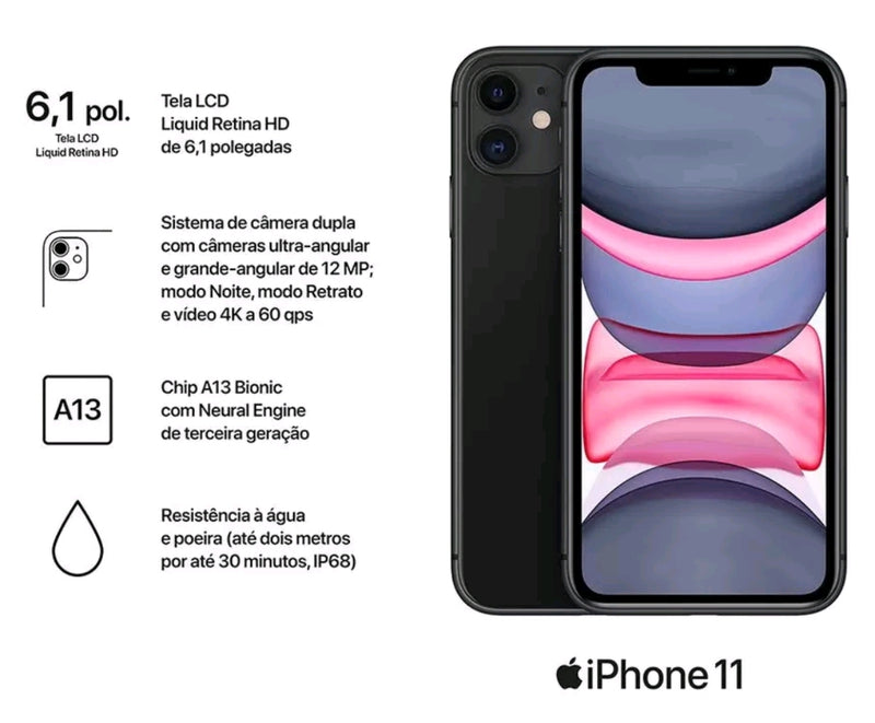 iPhone 11 Apple 64Gb 6,1" 12MP ios