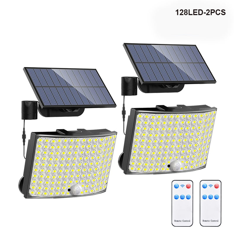 Refletor luz com placa solar