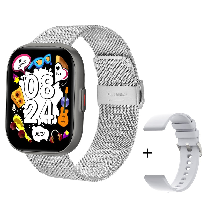 Relógio Smartwatch COLMI P68 tela 2.04'' AMOLED 100 Modos de esporte Bateria de 7 Dias