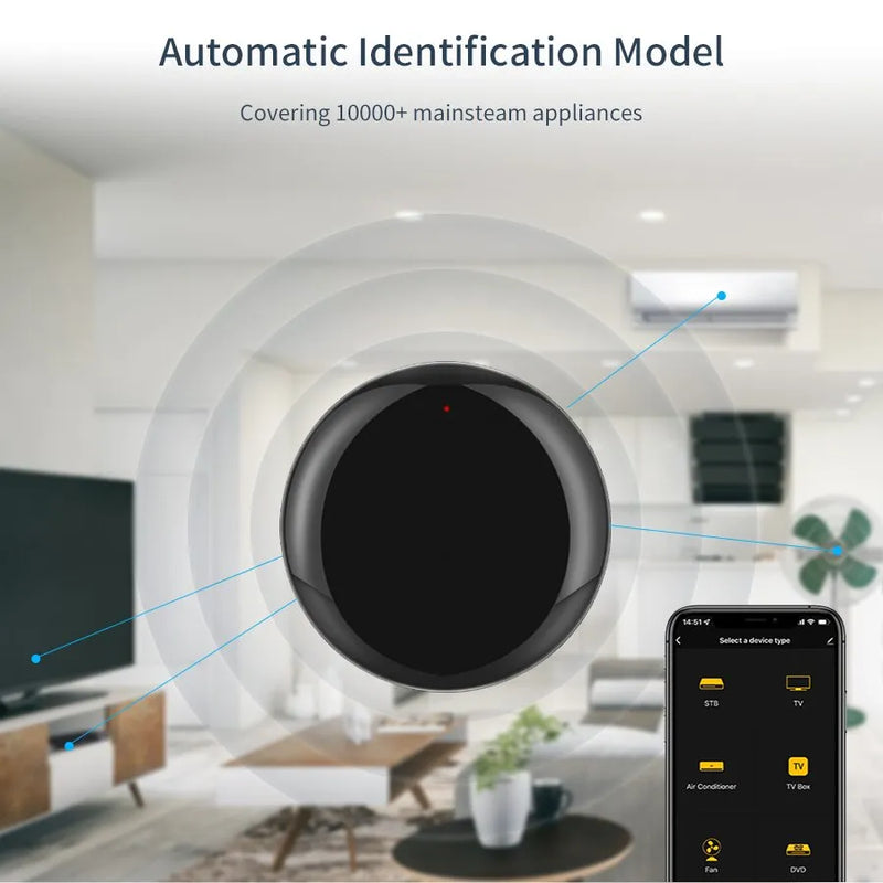 Tuya WiFi IR Remote Control Smart Universal Infrared Smart Home APP Voice Control for TV Via Smart Life APP Alexa Google Home