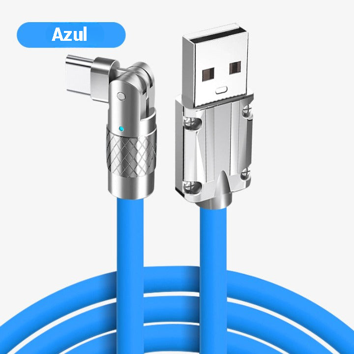Cabo Carregador flexível 120W 6A 180°