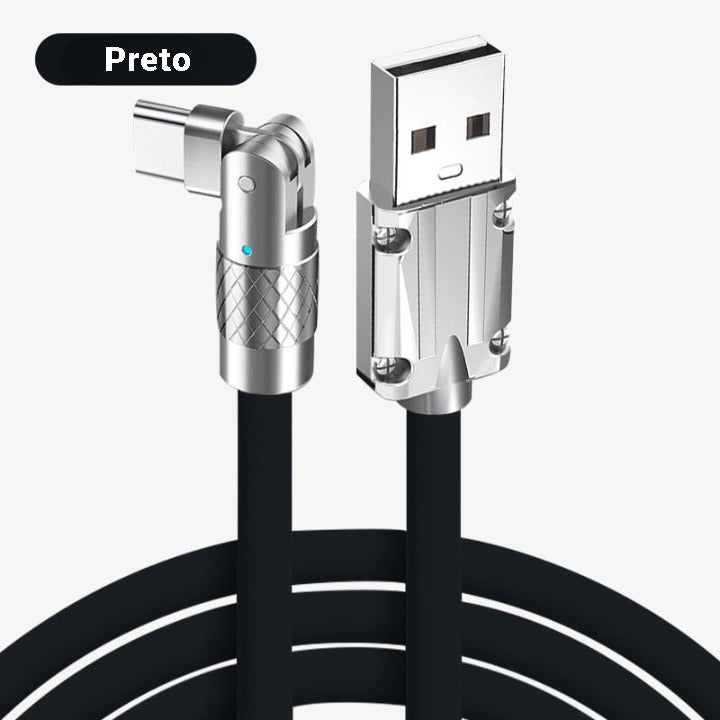 Cabo Carregador flexível 120W 6A 180°