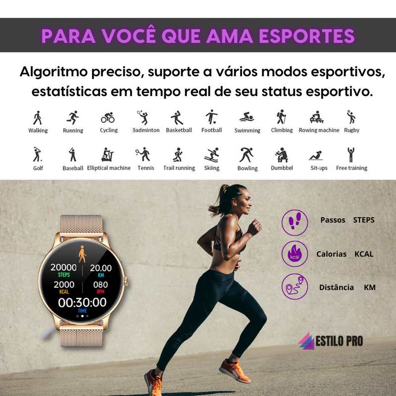 SmartWatch Feminino Elegance