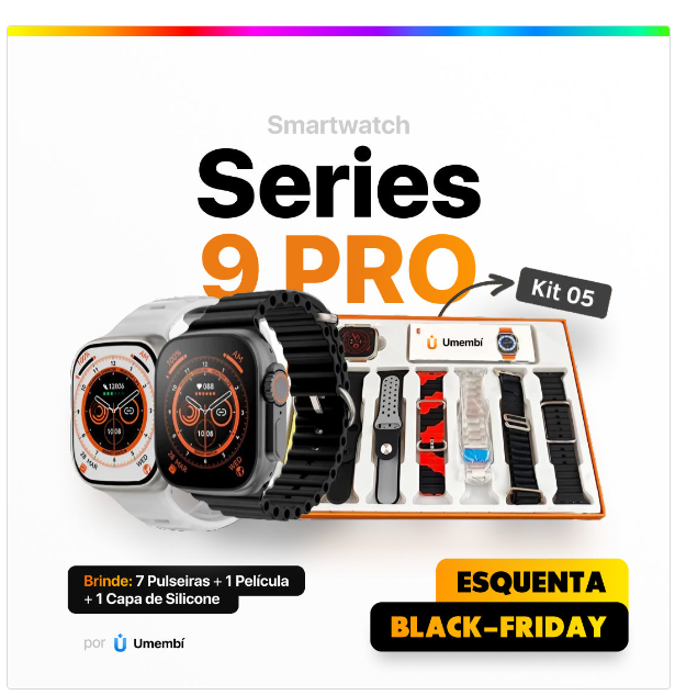 COMPRE 1 LEVE 2 - SmartWatch - Serie 9 Pro + BRINDES EXCLUSIVOS