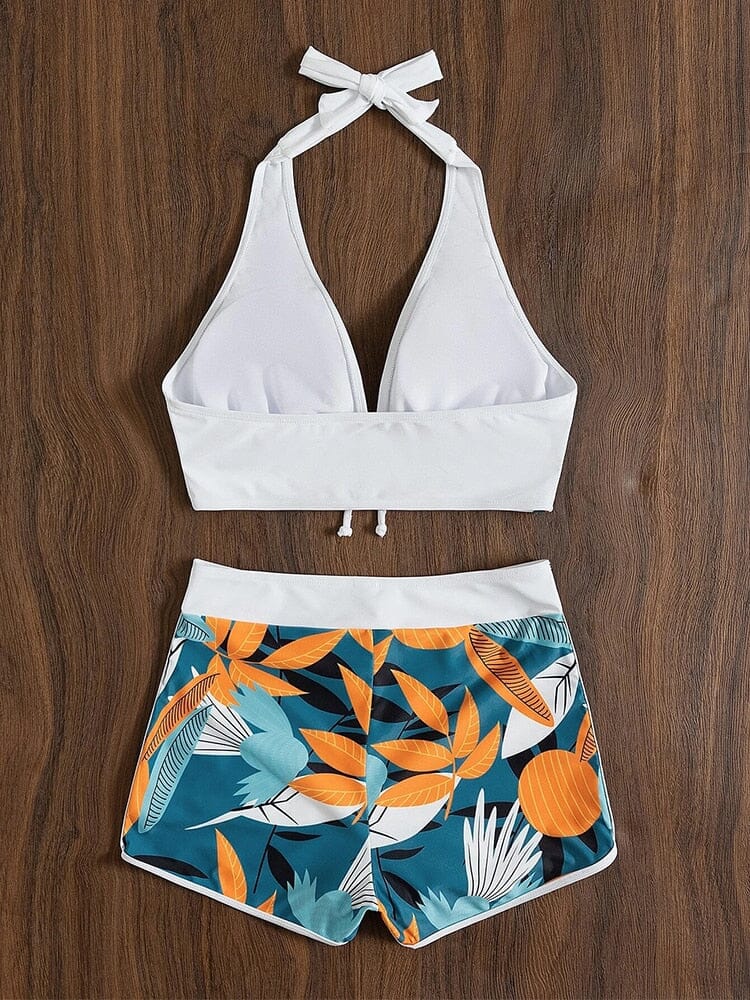 LULU-Conjunto Biquíni e Short Flor & Sol