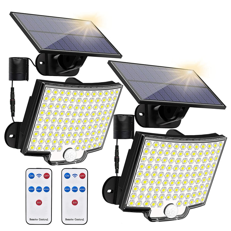 Refletor luz com placa solar