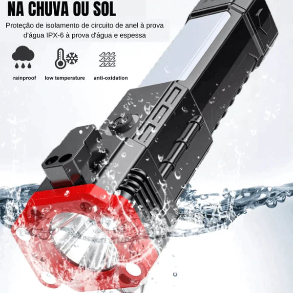 Lanterna Tática Indestrutível 4 em 1 - Ultra Potência + FRETE GRÁTIS