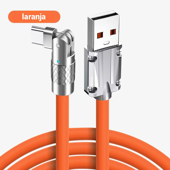 Cabo Carregador flexível 120W 6A 180°