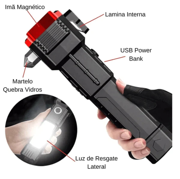 Lanterna Tática Indestrutível 4 em 1 - Ultra Potência + FRETE GRÁTIS
