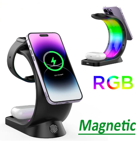HF Carregador Magnético 4 em 1 Inteligente Iphone